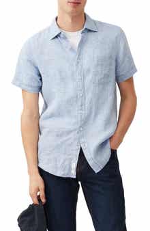 Rodd & Gunn Palm Beach Sports Fit Short Sleeve Linen Button-Up Shirt
