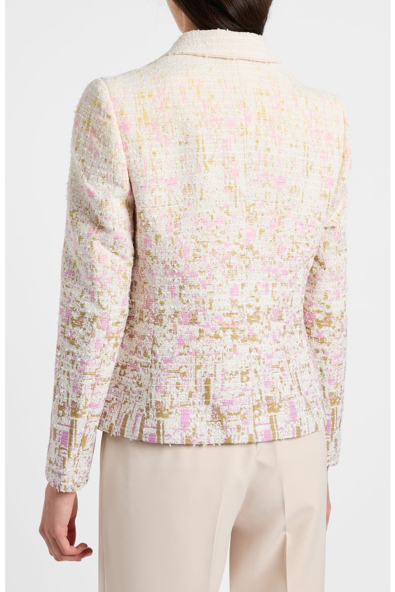 Jodie Jacket in Ombré Jacquard, Alternate, color, Pearl