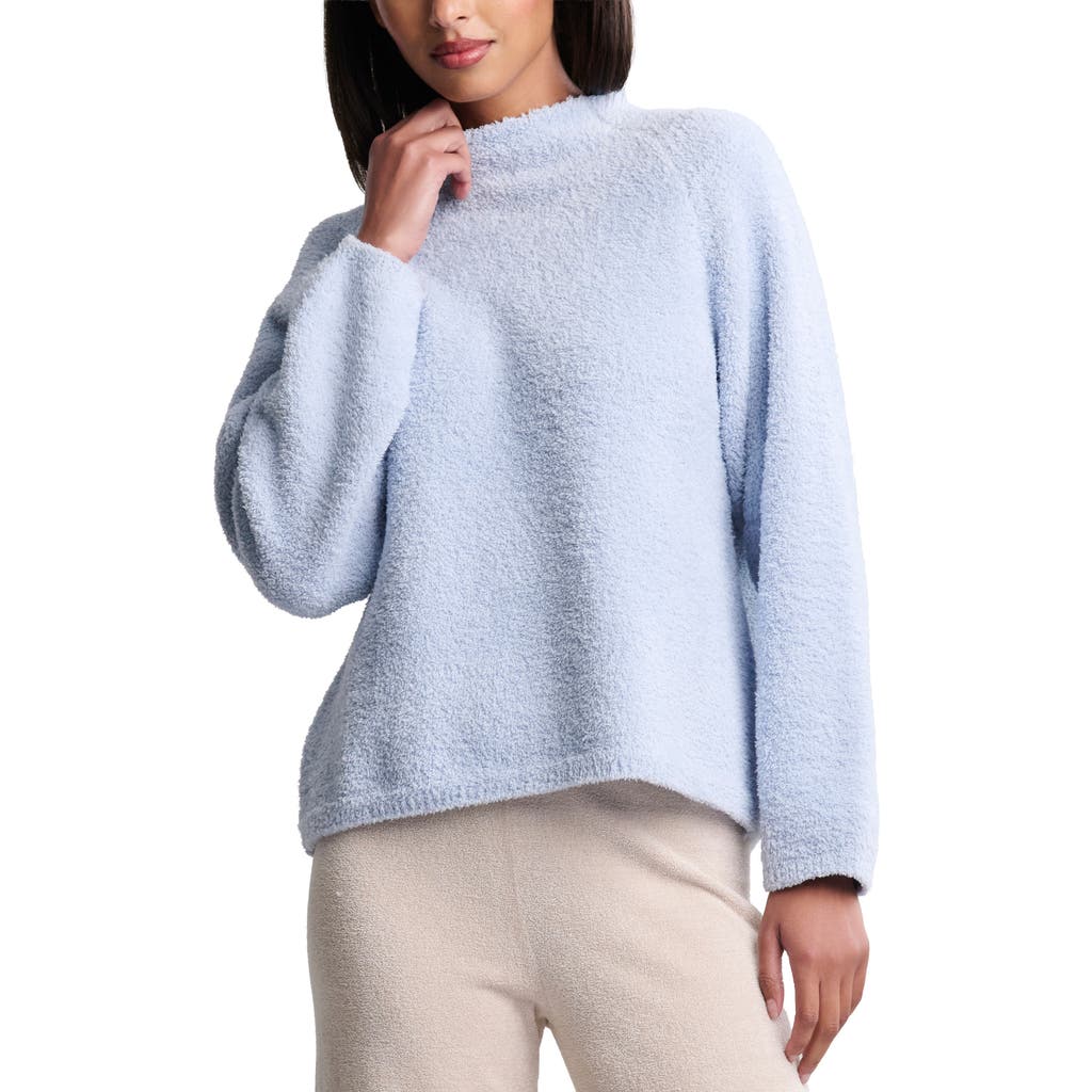 Barefoot Dreams Cozychic® Mock Neck Sweater In Blue