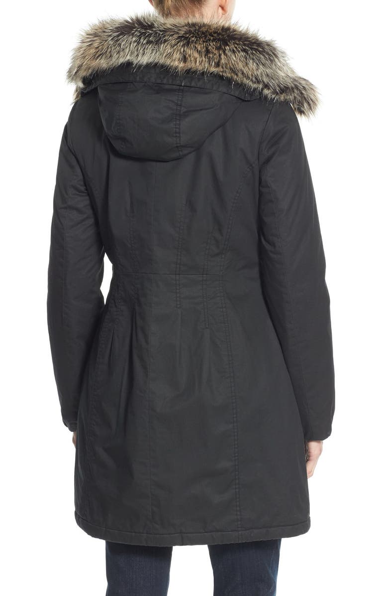 Halogen<sup>®</sup> Hooded Parka with Faux Fur Trim, Alternate, color,