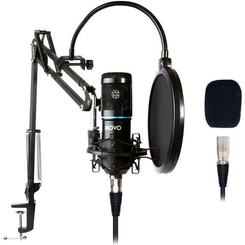 PodPak Podcast Equipment Bundle with Microphone, Boom Arm, and Pop Filter
