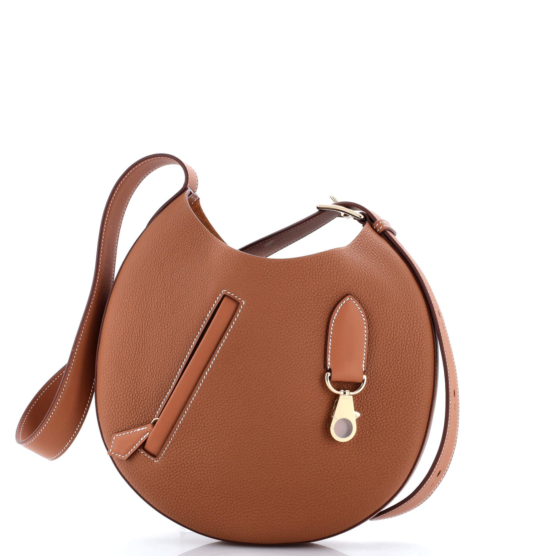 Pre-Owned Hermes Arcon Bag Togo and Swift Petite, Main, color, Gold