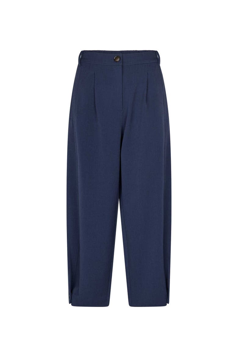 High Waisted Cropped Pants, Alternate, color, Navy Blazer
