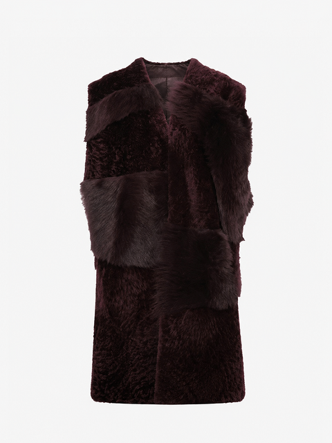 Dolce Shearling Midi Vest