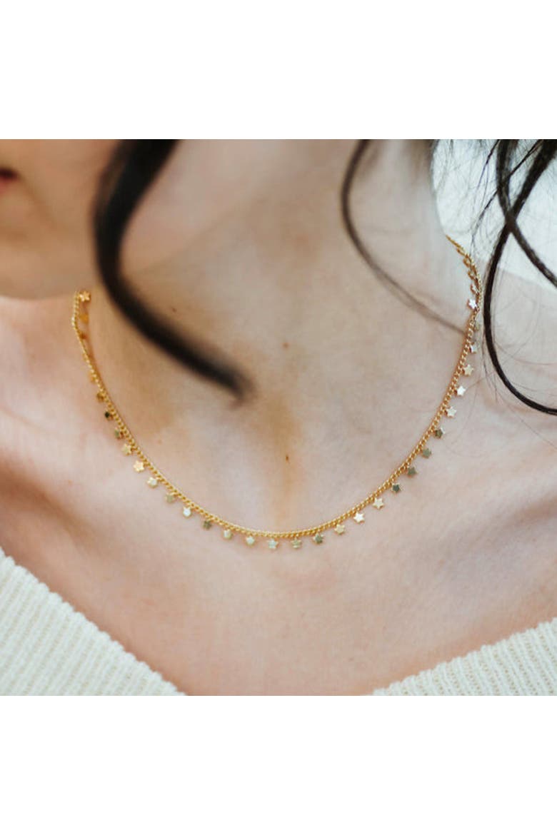 Stardust Charm Necklace, Alternate, color, Gold