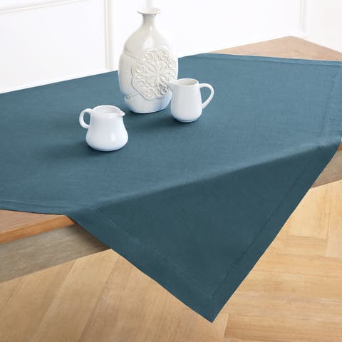 Linen Table Throw - Fete, 52" x 52", 52" x 52"