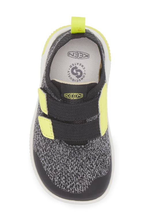 Keen Kids' Knx Knit Sneaker In Black/evening Primrose