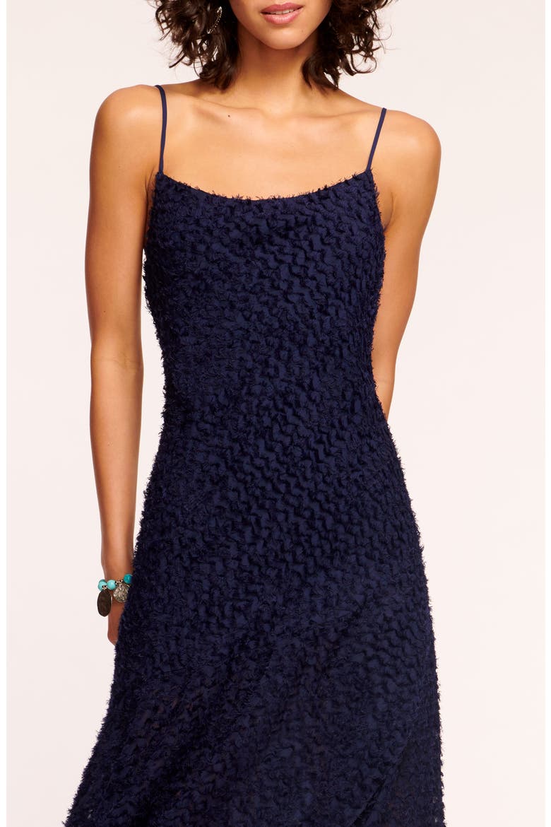 Lorena Clip Dot Dress, Alternate, color, SPRING NAVY CLIP