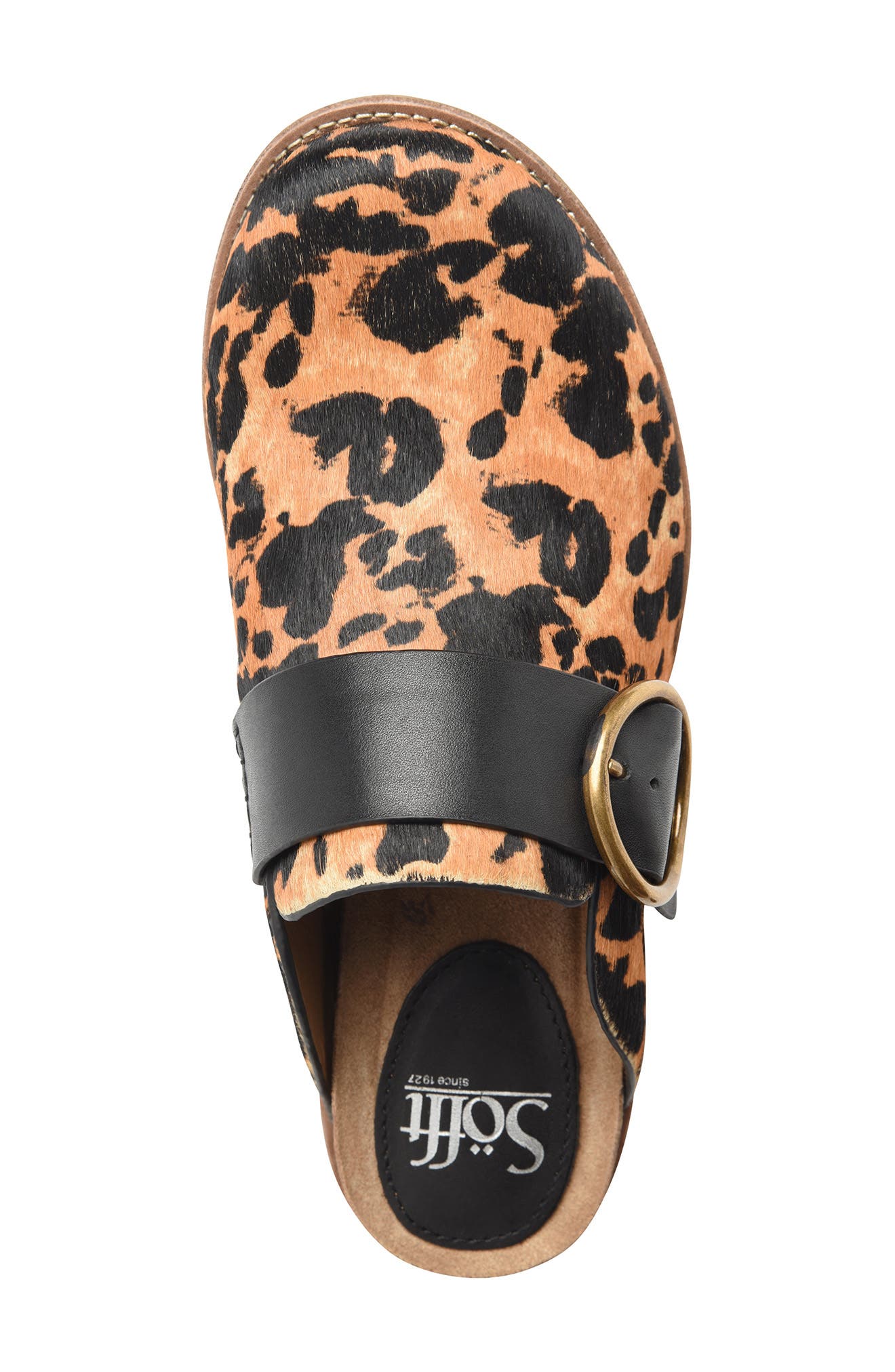 Billie Genuine Calf Hair Clog, Alternate, color, COFFEE-CALF HAIR