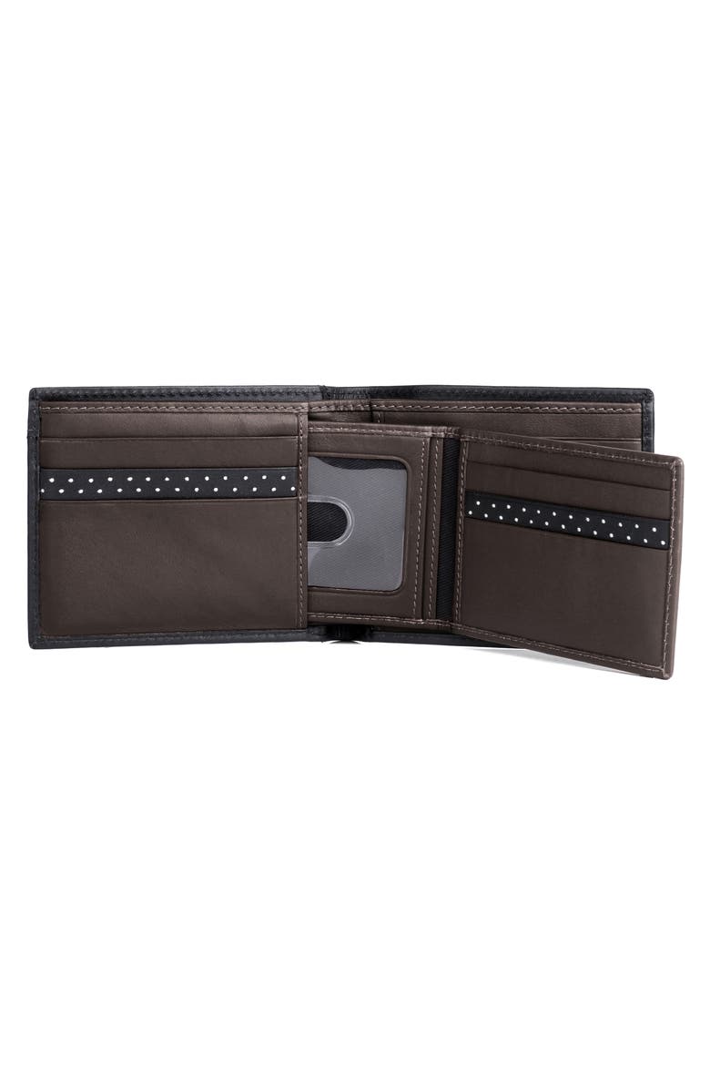 RFID Convertible Thinfold Leather Wallet, Alternate, color, BLACK