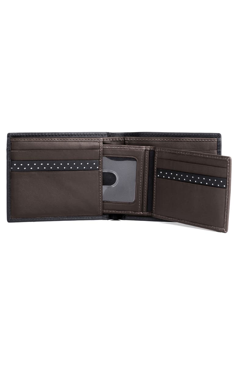 BUXTON RFID Convertible Thinfold Leather Wallet, Alternate, color, Black