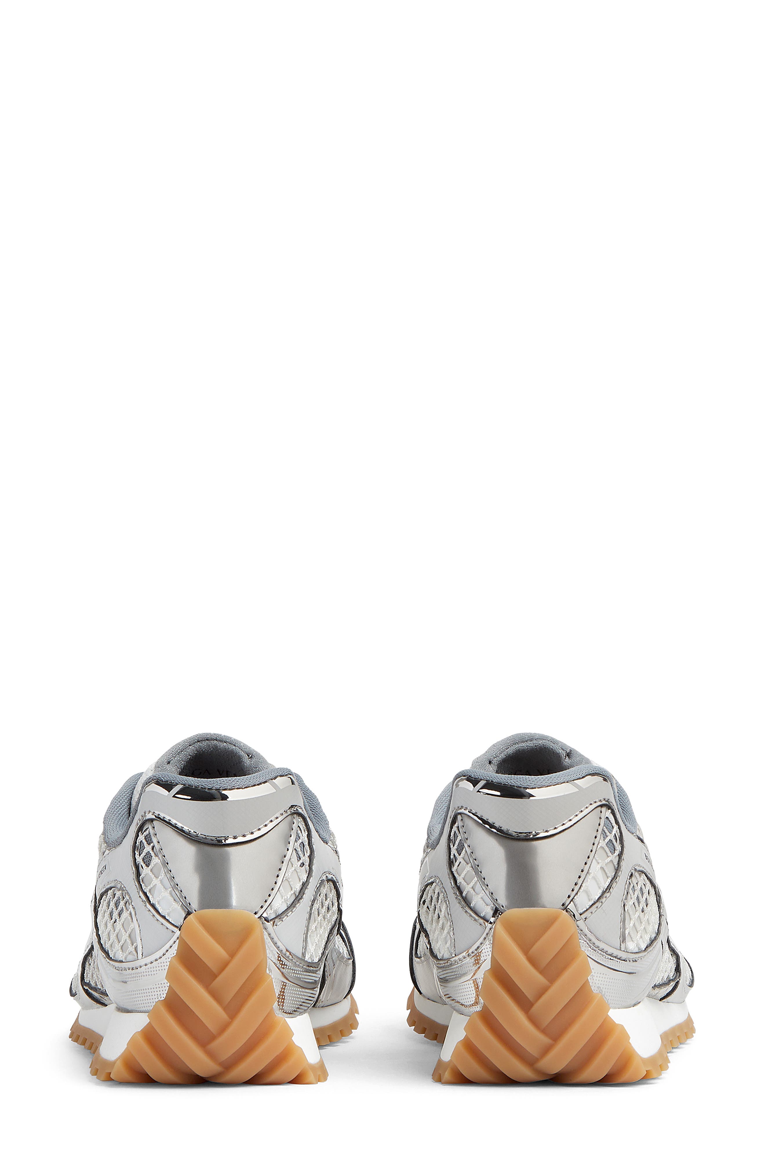 Bottega Veneta Orbit Low Top Sneaker, Alternate, color, Silver-White