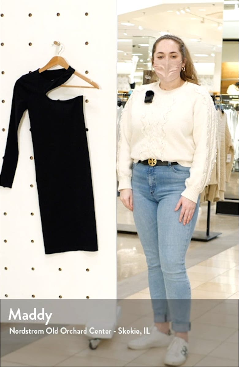 One-Shoulder Cutout Dress, sales video thumbnail