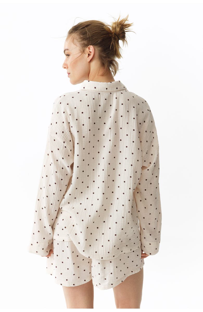 H&M Mama Before & After Muslin Pyjamas, Alternate, color, Cream/Dotted