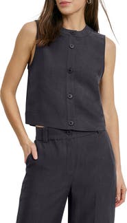 Favorite Daughter The Fine Line Pinstripe Button-Up Top