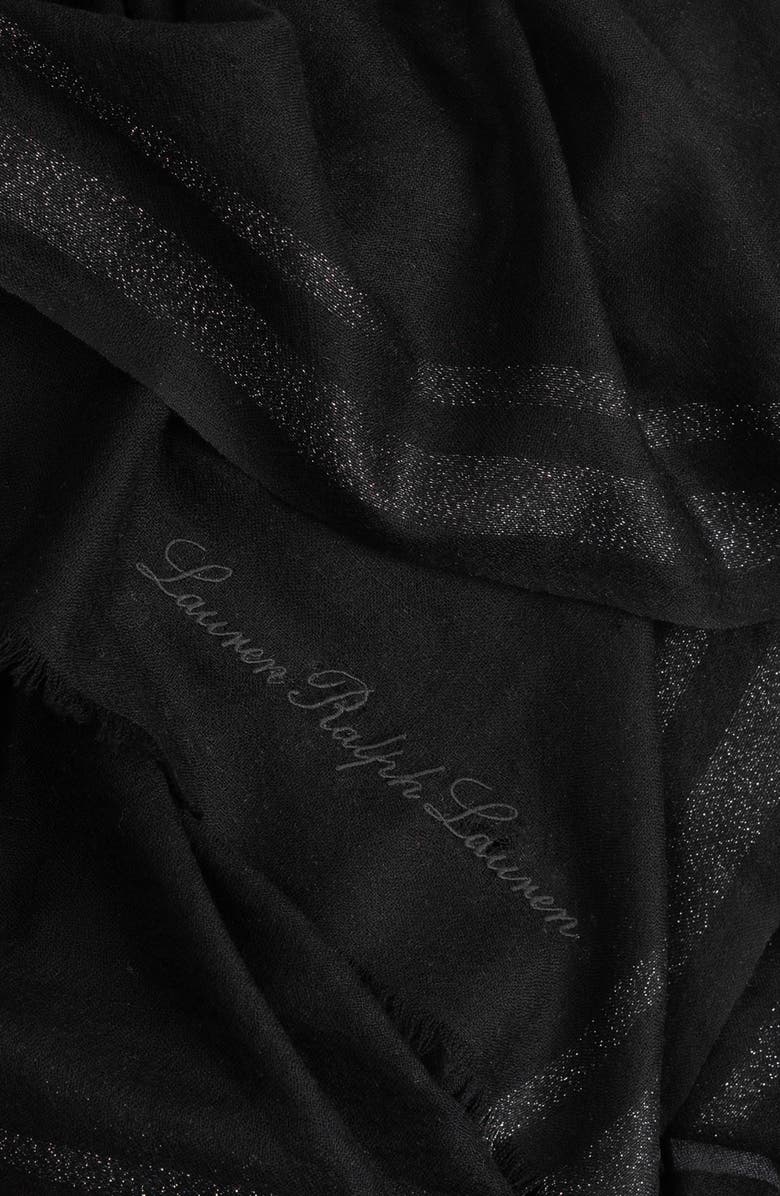 Lauren Ralph Lauren Yarn Dye Wrap With Lurex, Alternate, color, 