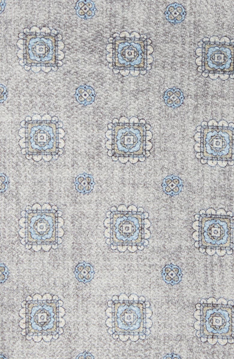 Jack Victor Ronge Silk Pocket Square, Alternate, color, Grey