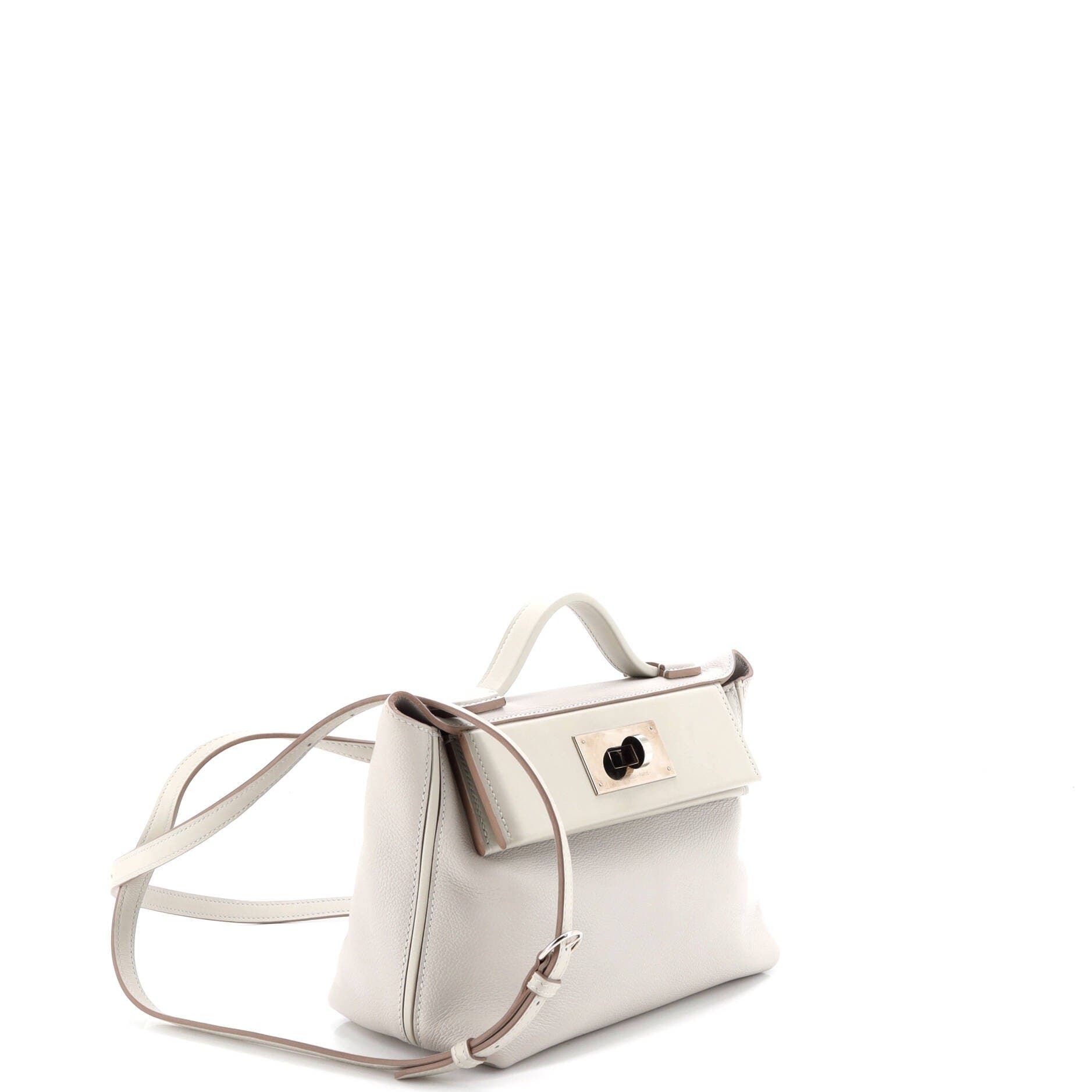 Pre-Owned Hermes 24/24 Bag Evercolor with Swift 21, Alternate, color, Gris Perle