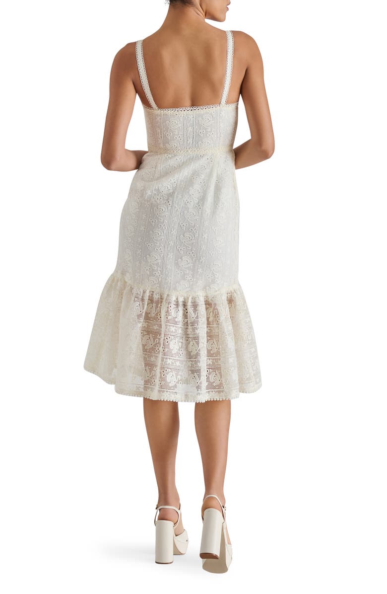 Steve Madden Hartley Lace Dress, Alternate, color, Marshmallow