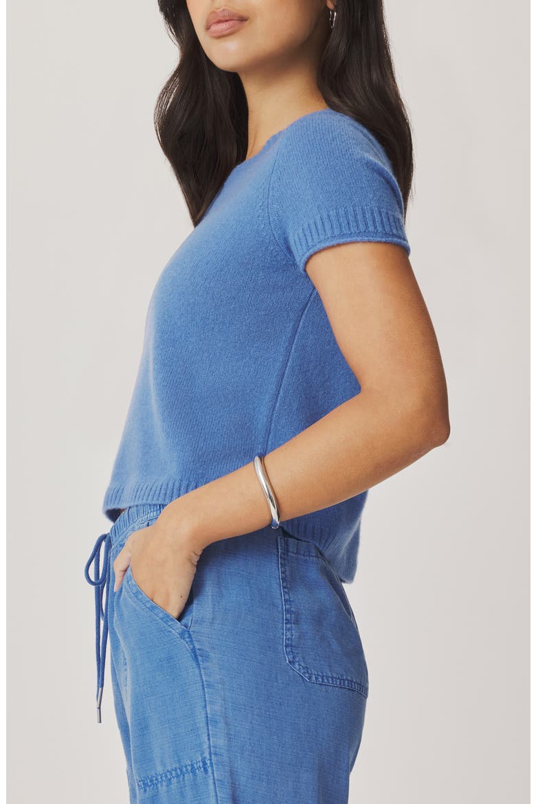 Emerson Short Sleeve Sweater, Alternate, color, PERFECT BLUE