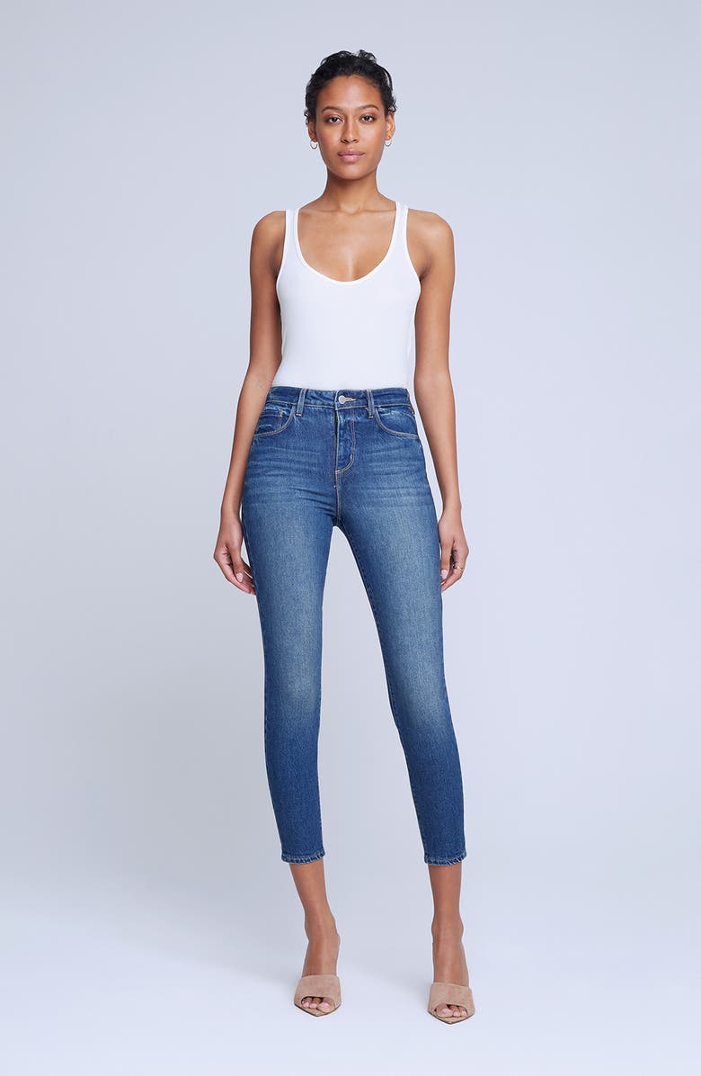 L'AGENCE Margot High Waist Skinny Jeans, Alternate, color, 