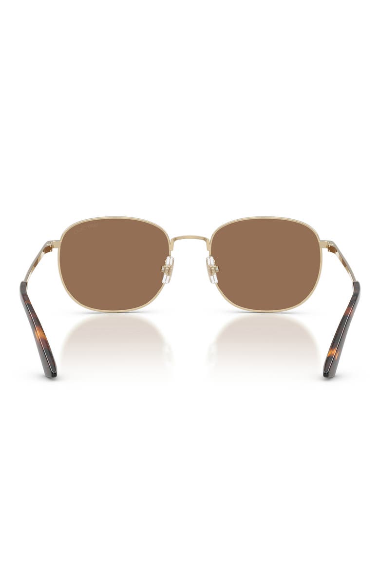 52mm Phantos Sunglasses, Alternate, color, PALE GOLD / DARK BROWN