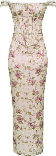 Isis Floral Corset Bodice Gown