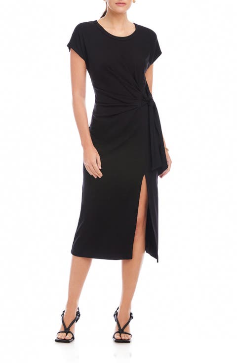 Marisa Side Knot Midi Dress