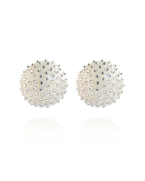 Gaia Jet Midi Earrings