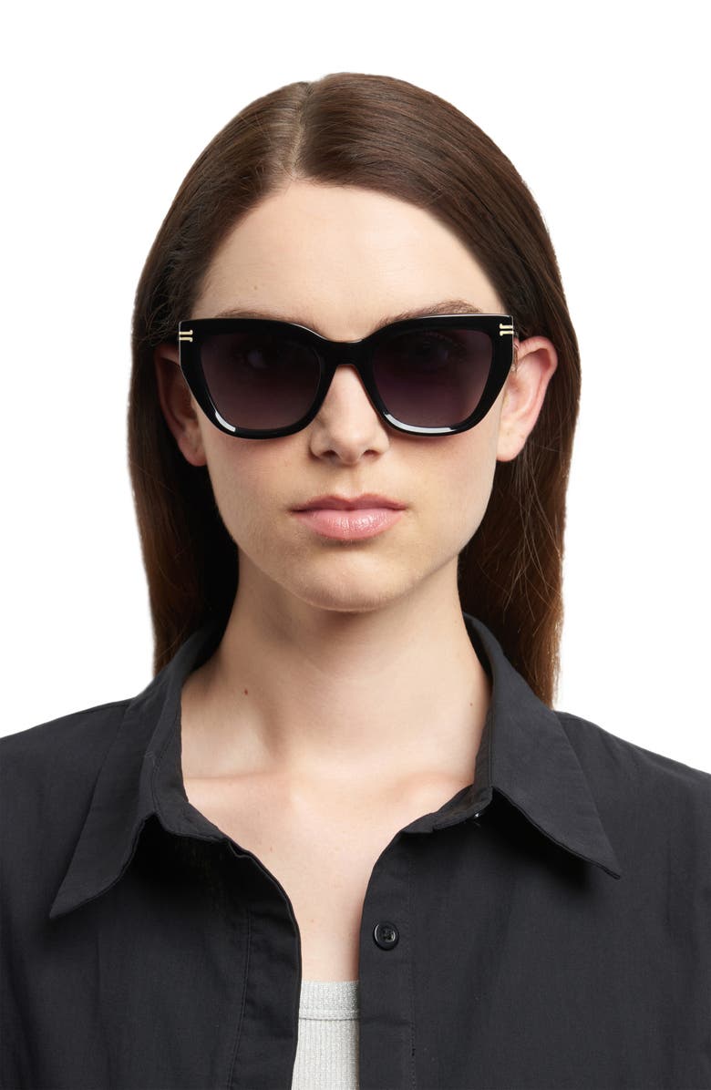 Marc Jacobs 53mm Cat Eye Sunglasses, Alternate, color, 