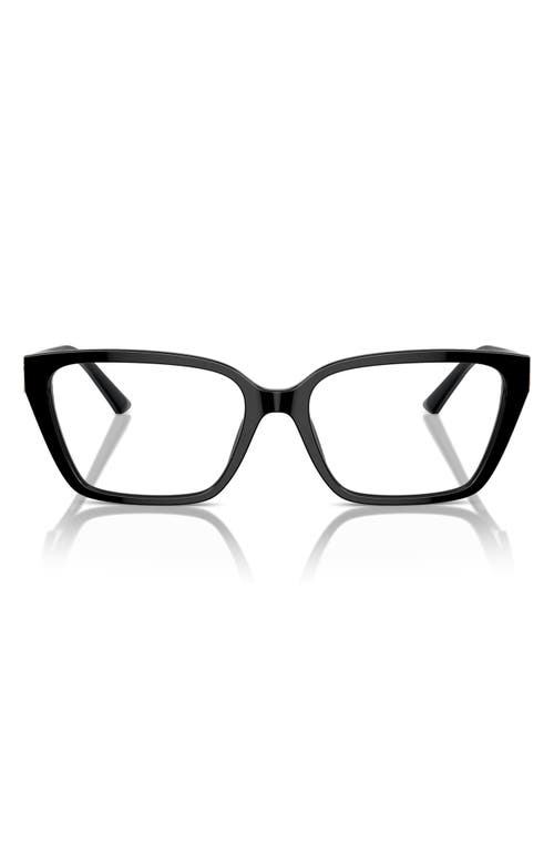 Jimmy Choo 55mm Cat Eye Optical Glasses In Black