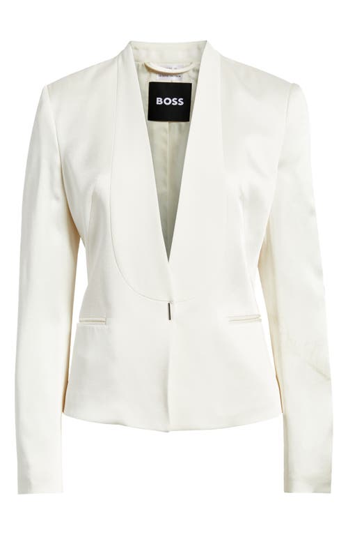 Hugo Boss Boss Jia One-button Blazer In White