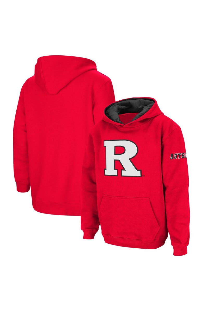 STADIUM ATHLETIC Youth Scarlet Rutgers Scarlet Knights Big Logo Pullover Hoodie, Main, color, Scarlet