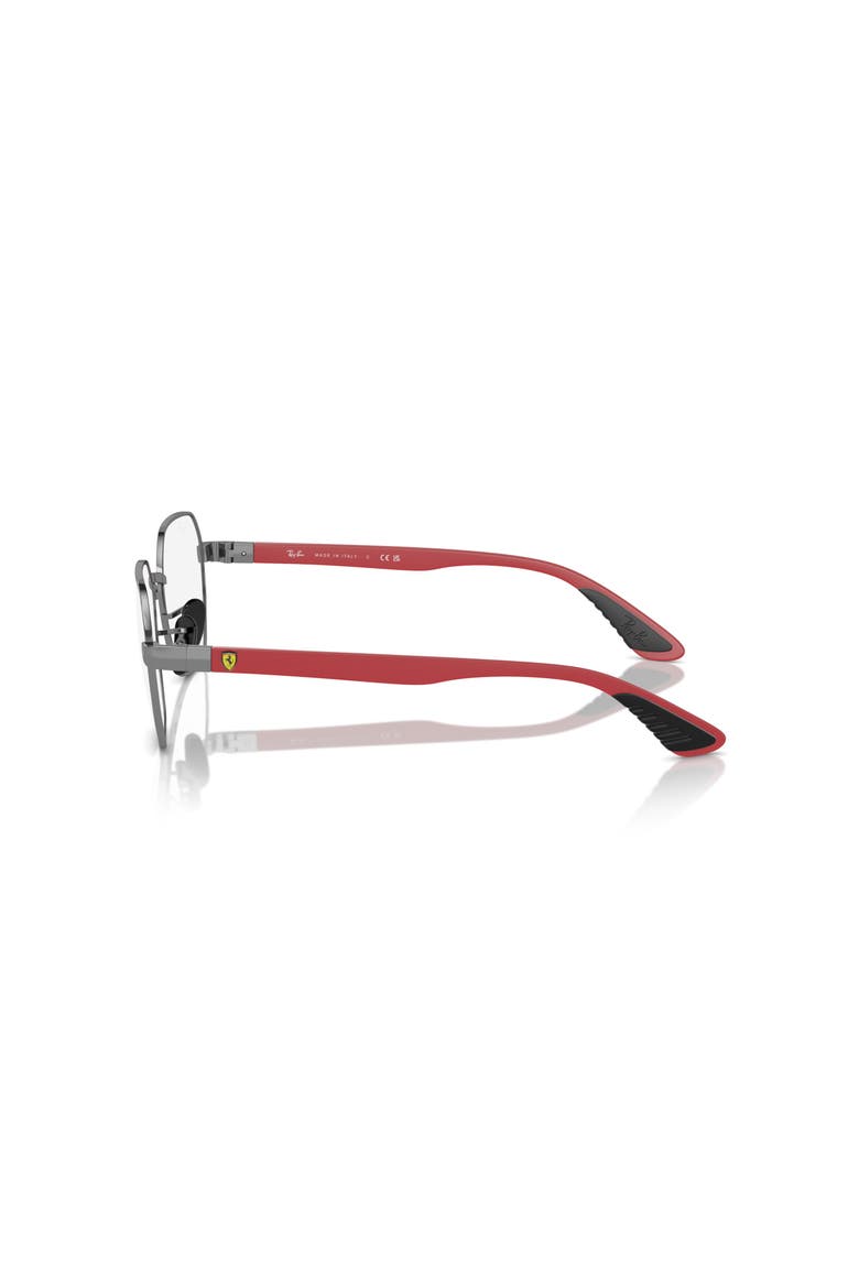 54mm Irregular optical glasses, Alternate, color, Silver/ Red
