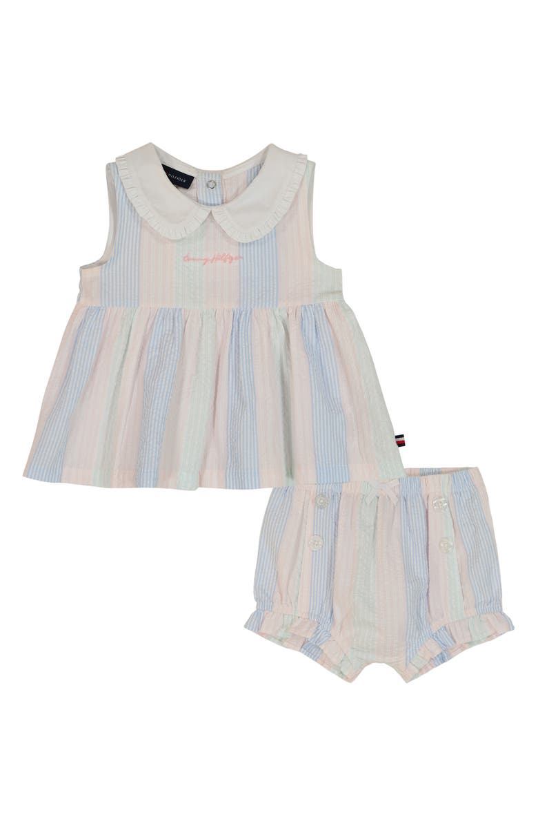 Tommy Hilfiger Striped Top & Shorts Set, Main, color,