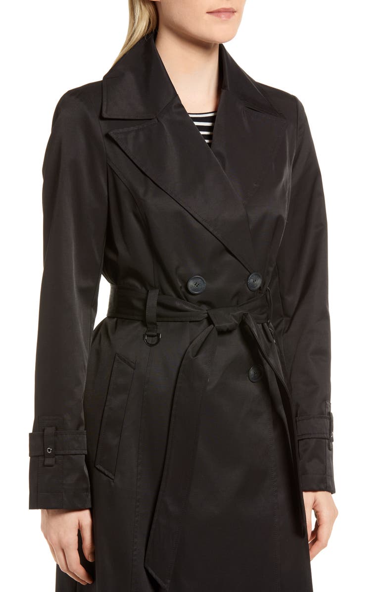 Via Spiga Double Breasted Trench Coat, Alternate, color, 