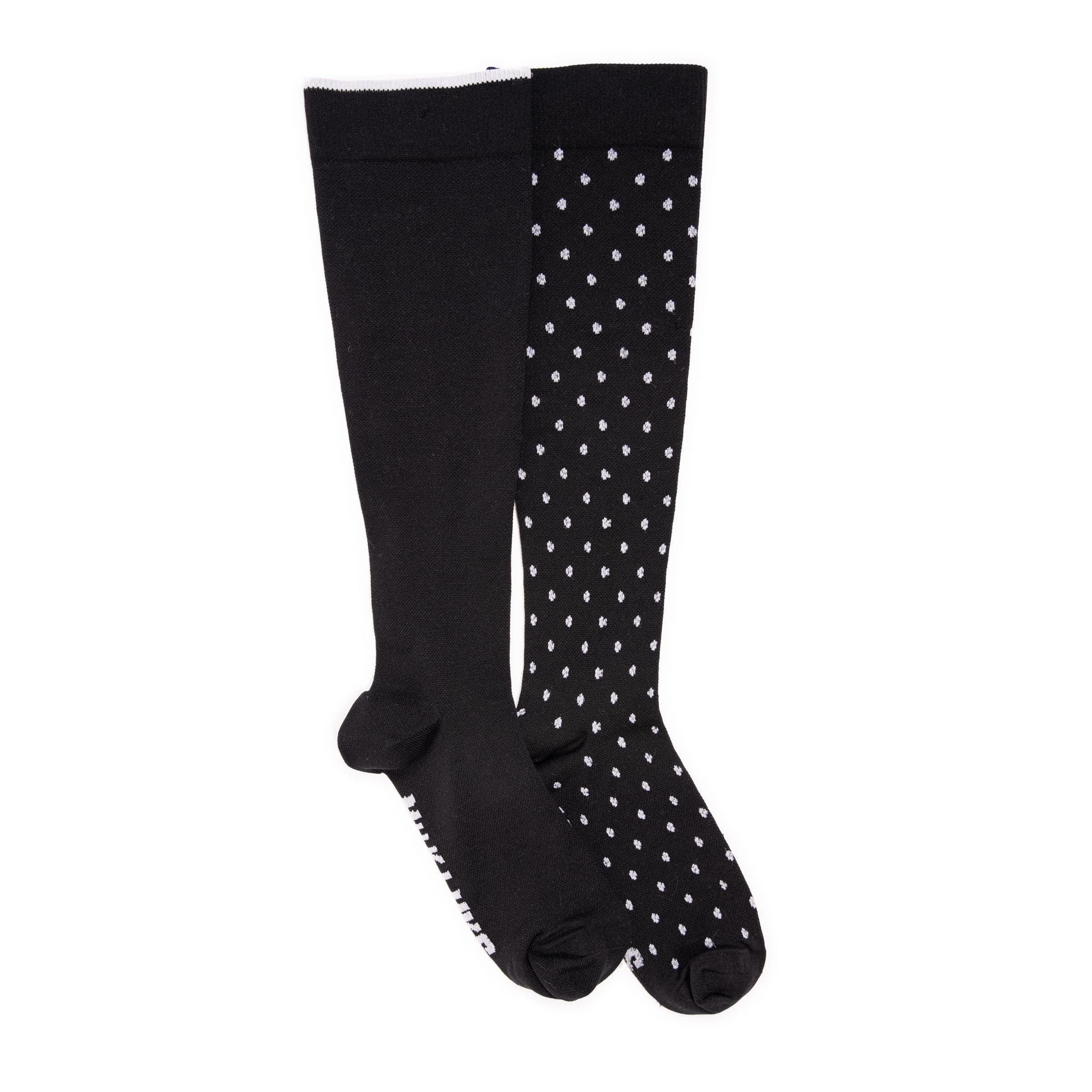 Muk Luks Nylon Blend Compression Socks 2 Pair Pack Wide Size