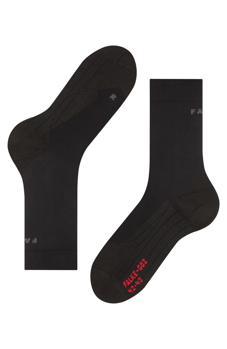 Falke GO2 Golf Socks for Spiked Shoes, Alternate, color, Black