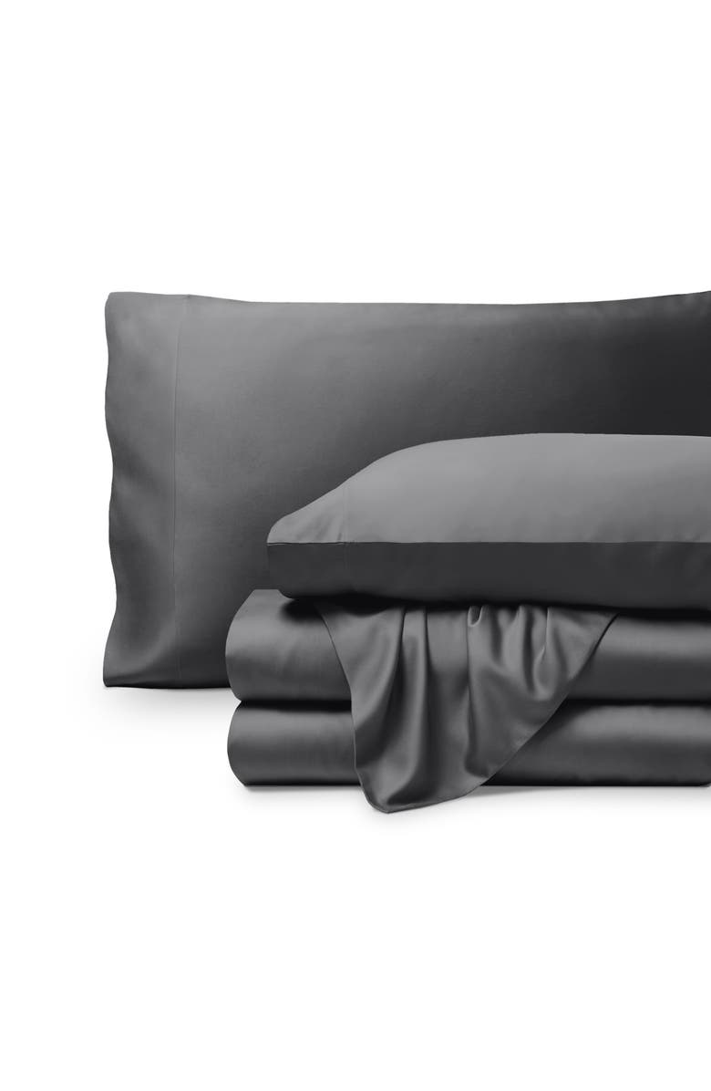 Bare Home Cooling Rayon Sheet Set - Full XL, Main, color, Grey