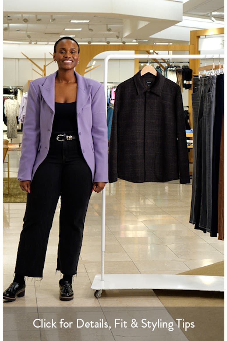 Splittable Wool Blend Shirt Jacket video