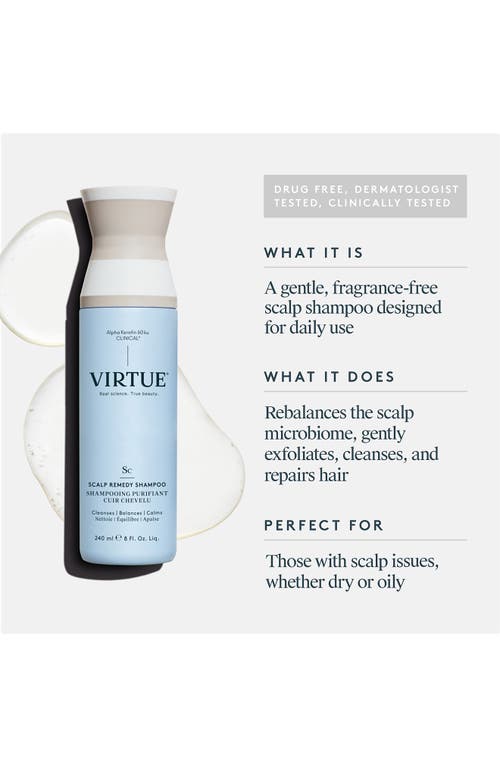 Virtue Scalp Remedy Shampoo 8 oz / 240 ml In No Color