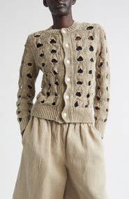 Comme des Garçons Hemp Open Stitch Cardigan