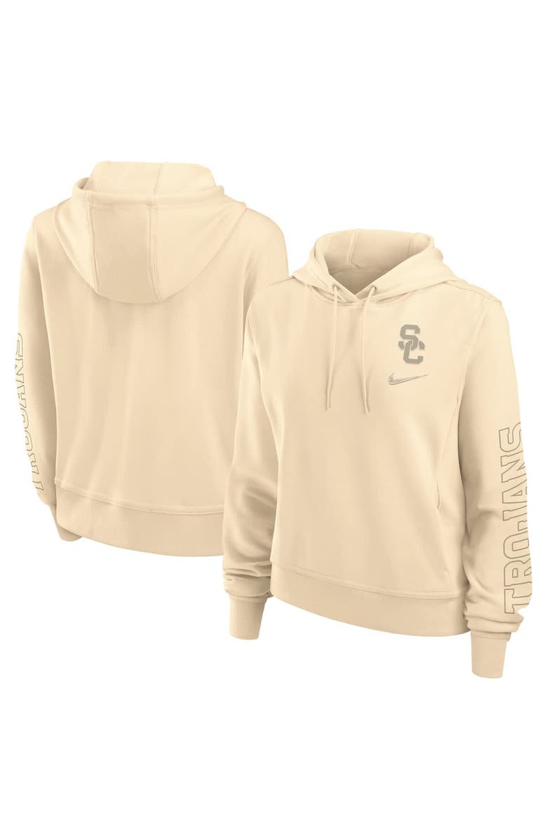 Nike Women's Nike Tan USC Trojans One Pullover Hoodie, Main, color, Tan