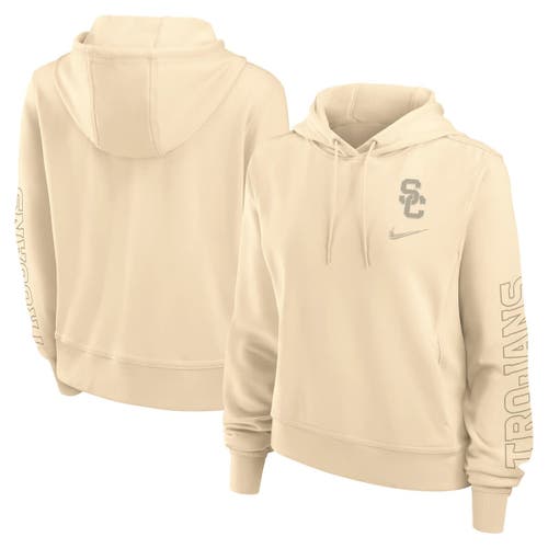 Nike Tan Usc Trojans One Pullover Hoodie In Multi