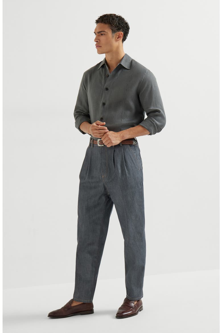 Comfort denim trousers, Alternate, color, Medium Grey