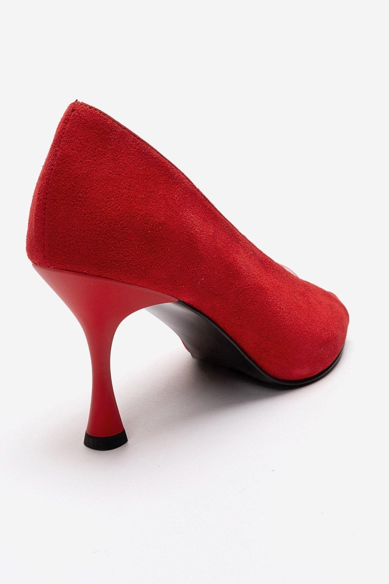 Varelia Stiletto Sandal, Alternate, color, Red Suede