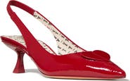 Kate Spade New York lover crinkle patent leather slingback pump