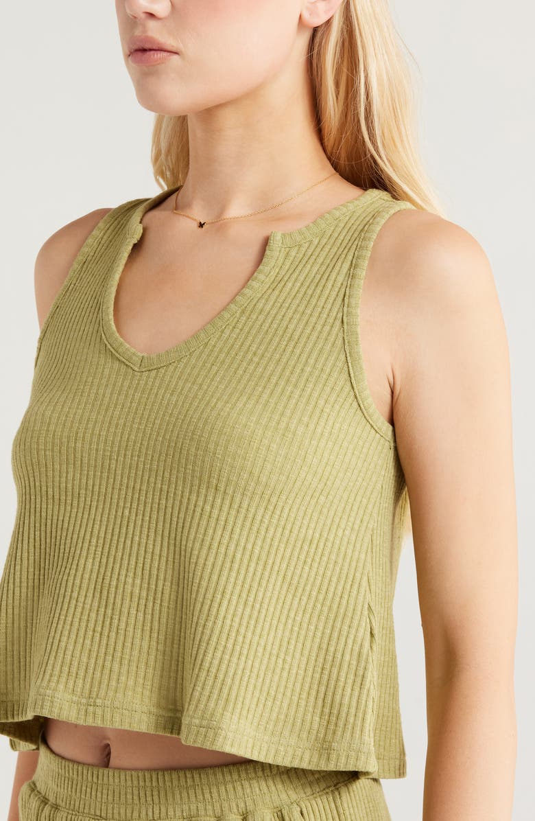 Billabong Aya Rib Tank, Alternate, color, Avocado