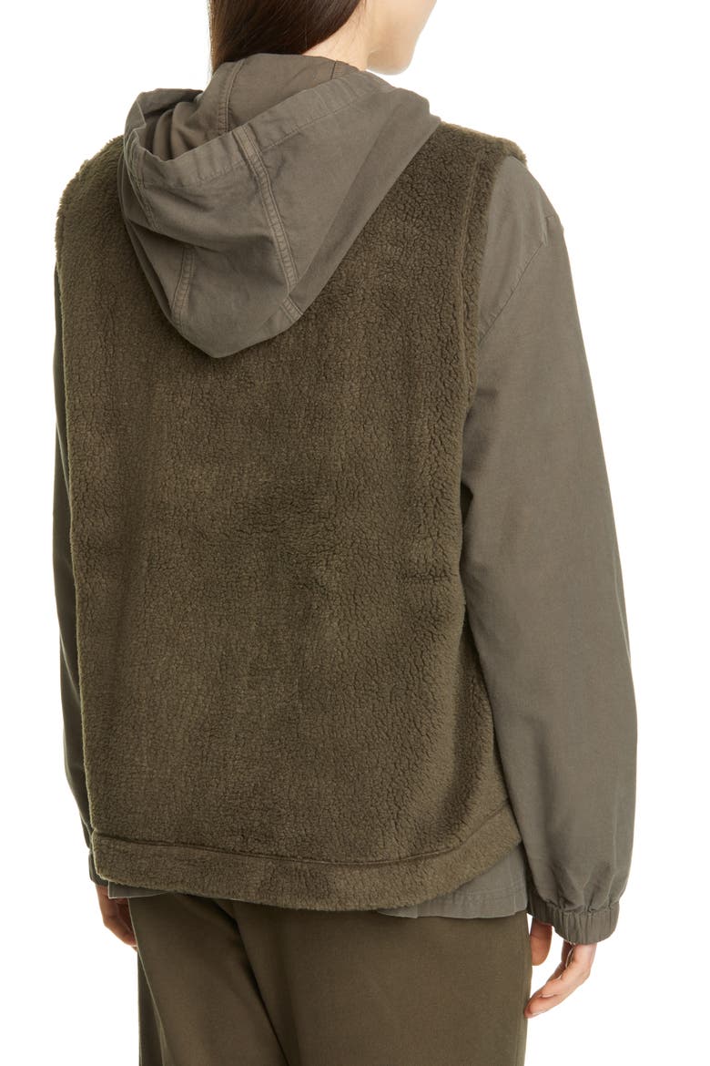 Recycled Polyester Fleece Vest (Nordstrom Exclusive), Alternate, color, SURPLUS