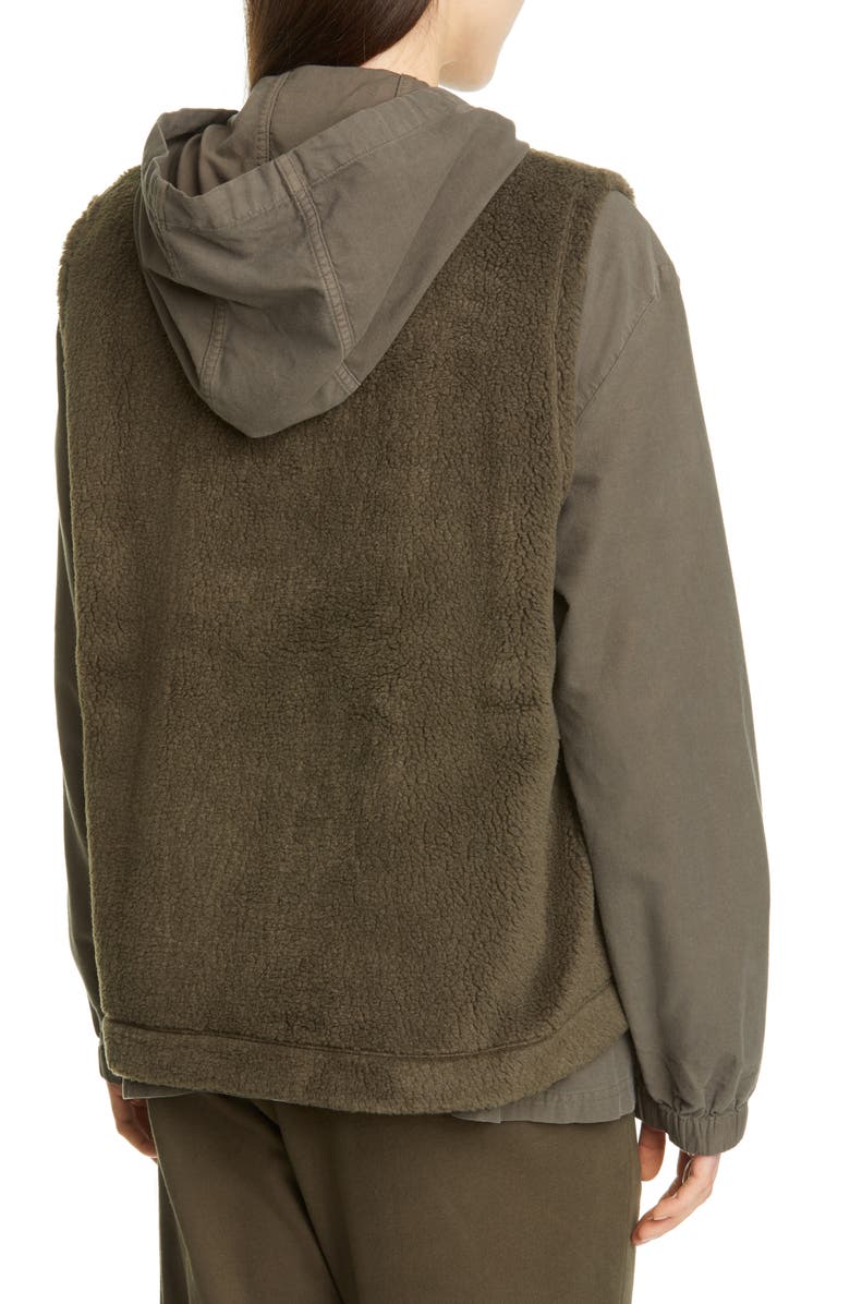 Eileen Fisher Recycled Polyester Fleece Vest, Alternate, color,